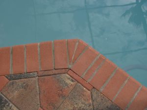 applying harding to pool deck