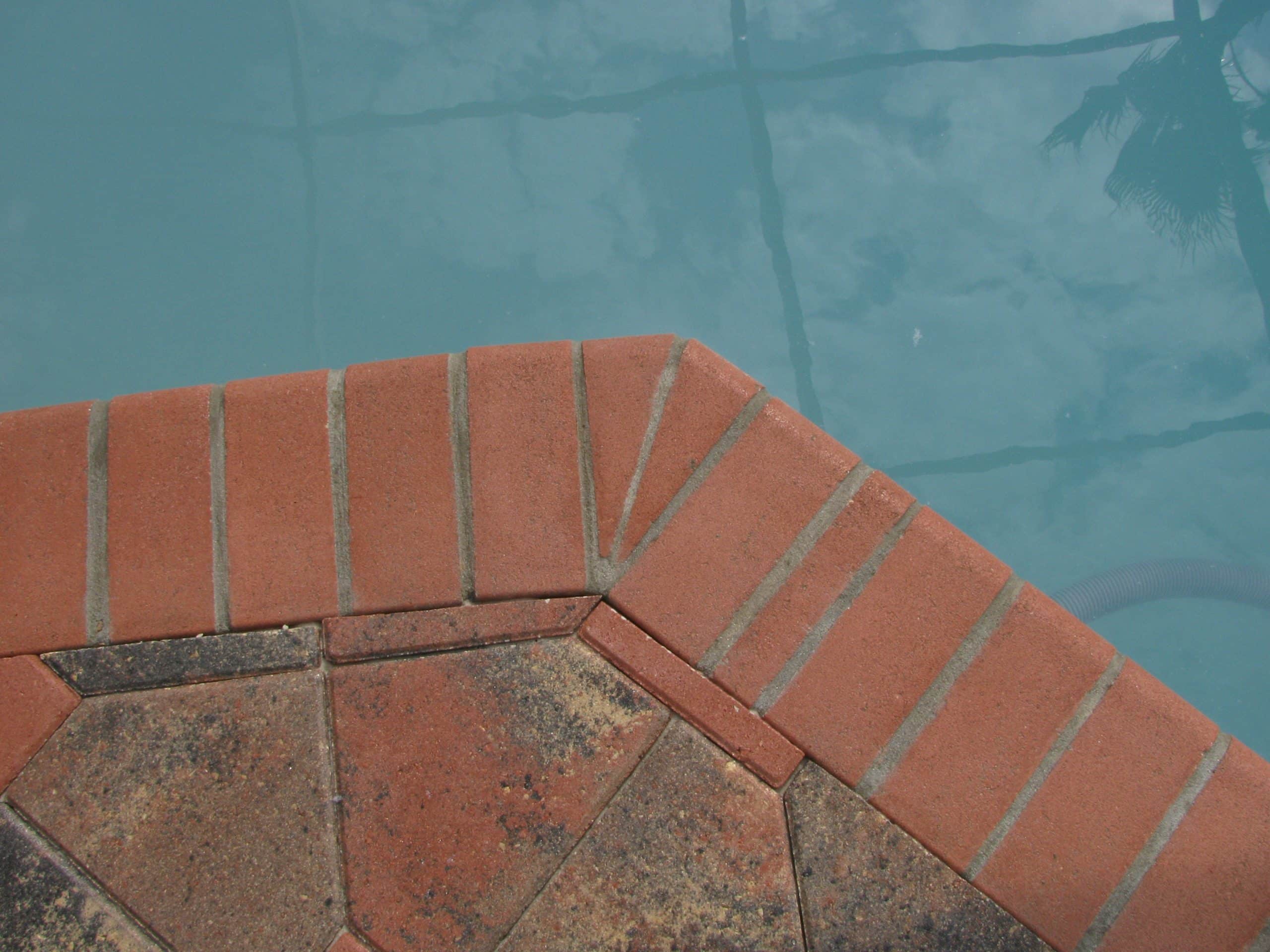 applying harding to pool deck