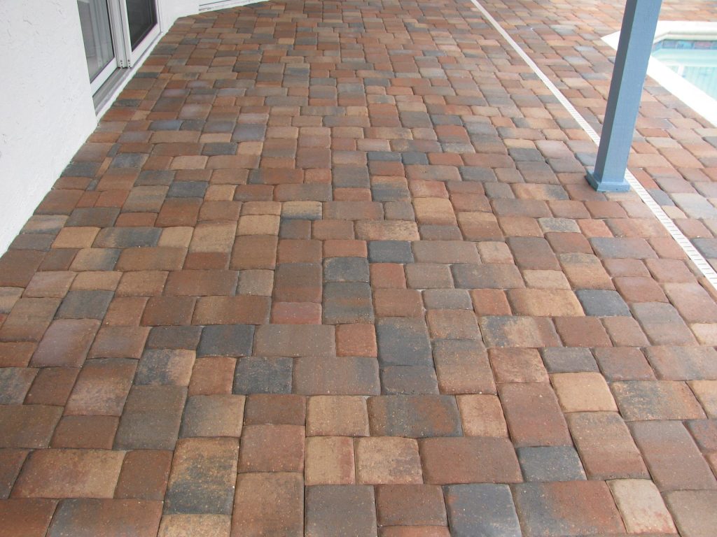 Paver pool deck finished with PRO Max Gloss 2K sealer