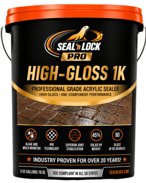 Seal 'n Lock PRO High-Gloss 1K waterborne paver sealer pail